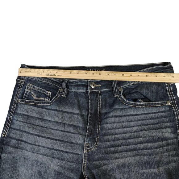 Cody James Jeans Mens 42x30 Dark Wash Straight Bootcut Denim Western - Picture 5 of 10